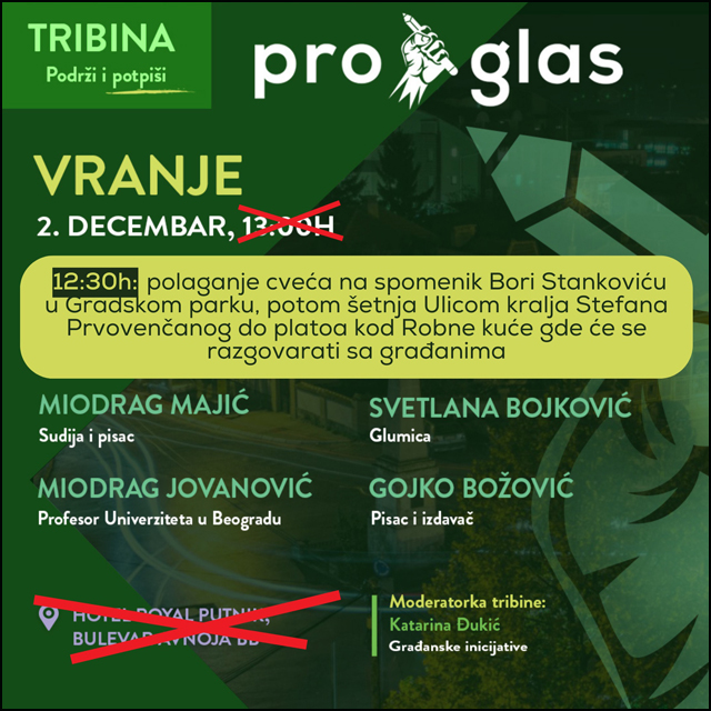Najava ProGlas Vranje