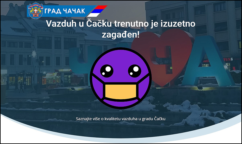 vazduh u Cacku
