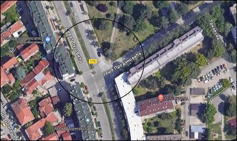 Nju Džersi barijere 2 Raskrsnica Jase Prodanovic i Devet Jugovica