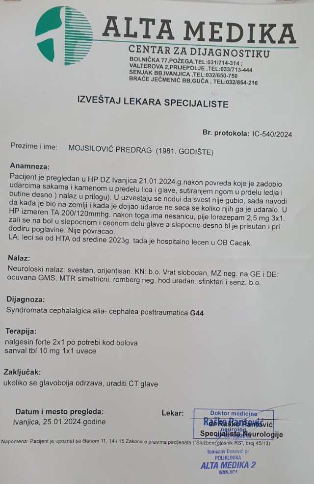 lekarski nalaz