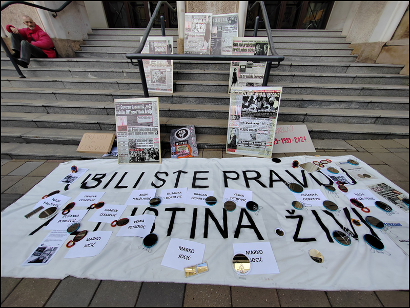 Protest zbog oslobađajuće presude za ubistvo Ćuruvije (FOTO) 10 protest 4