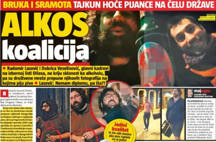 Naslovne strane 2023: Šest novina, više od 1150 manipulacija 3 Informer protiv opozicije Screenshot