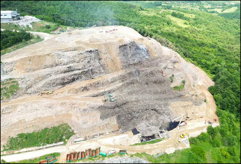 Gradonačelnica Užica: Ugašen požar na deponiji Duboko 1 Foto Instagram