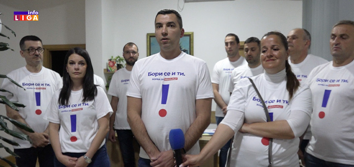 ”Biram borbu za Ivanjicu-Miroslav Miki Aleksić- Narodni pokret Srbije” predali listu 1 IL Biram bolje za Ivanjicu 2