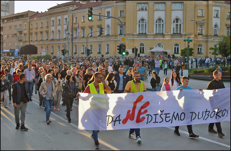 Veselinović (SSP): Užičani traže da se deponija zatvori 2 Protest Foto Nenad Kovacevic