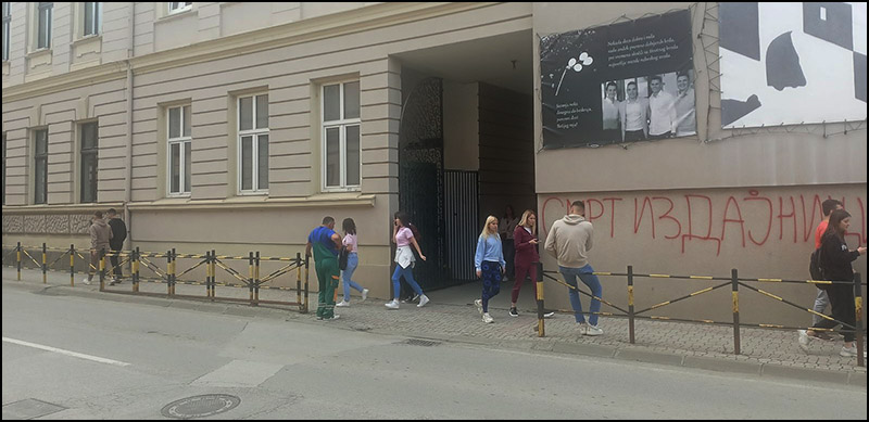 Pretnja predsedniku i gradonačelniku 2 ekonomska grafit 2