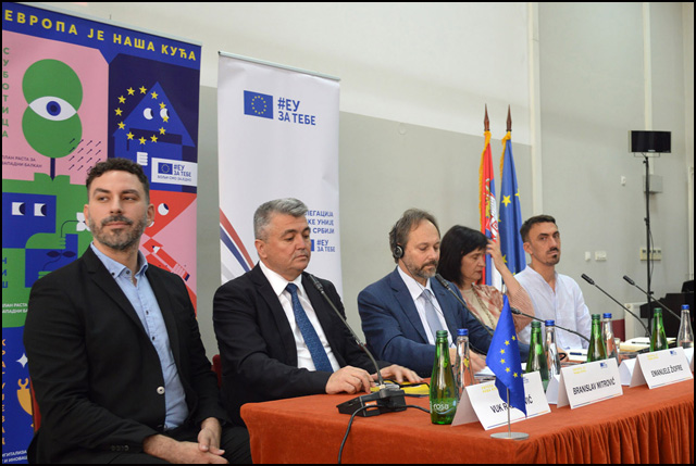 Dan Evrope u Užicu posvećen kulturnom nasleđu 1 Ucesnici panela Foto Nenad Kovacevic