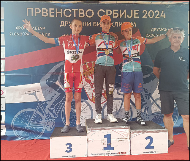 Uros Rabrenovic treci na Prvenstvu Srbije 2024 decaci do 13 godina