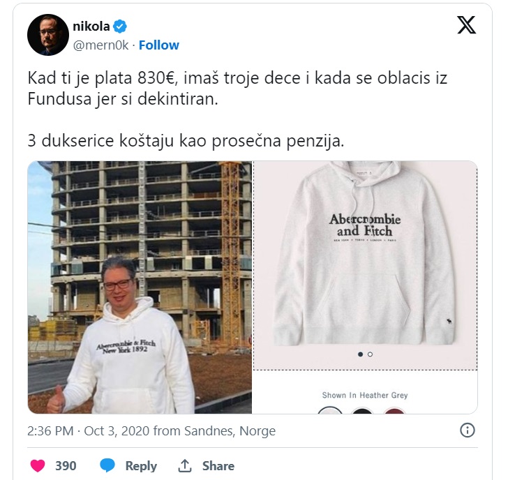 Vučić pun kao brod: Jutros prošetao farmerke od 1.800 dolara! 4 vucic 1