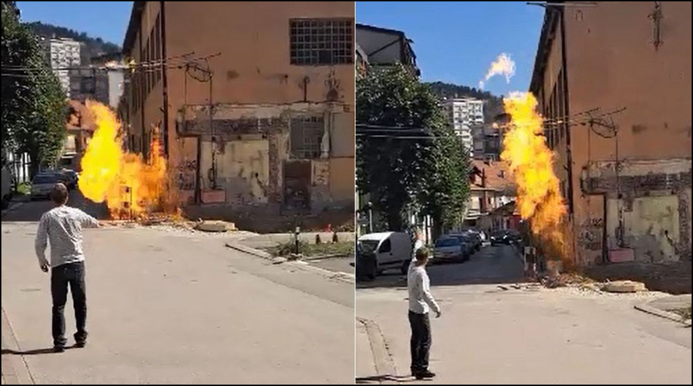 Zbog curenja gasa buknula vatra u centru Užica /FOTO i VIDEO/ 1 Foto Privatna arhiva