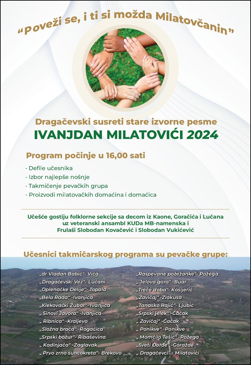 Program Ivanjdana Milatovici 07jul2024
