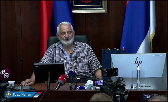 Prekinuta konstitutivna sednica novog saziva Skupštine grada Čačka 1 Calovic 1