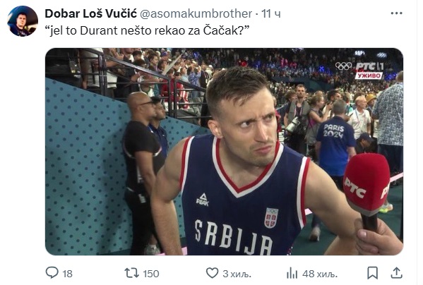 Reakcija Alekse Avramovića posle poraza od Amerike o kojoj bruji Srbija 2 aleksa1