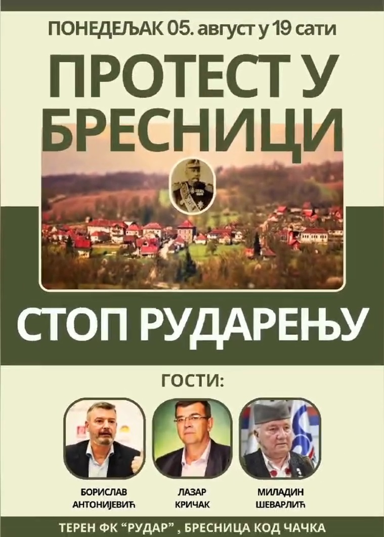 U Bresnici protest protiv litijuma 1 bresnica