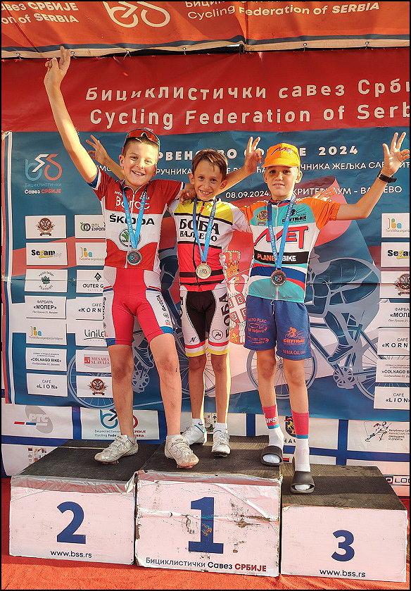 Djordje Stanisavljevic U11 drugi na Prvenstvu Srbije u kriterijumskoj voznji 2024