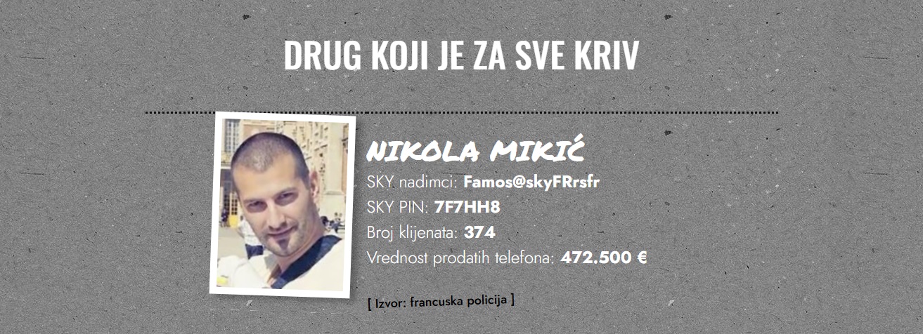 Čačanin prodavao "skaj" telefone kriminalnim klanovima 8 nikola mikic