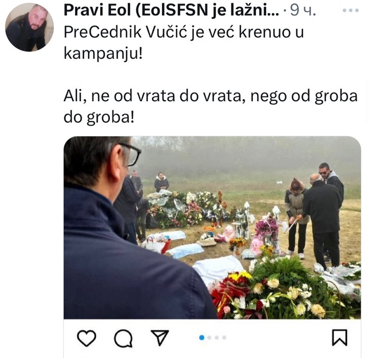 Morbidno: Vučić u kampanji od groba do groba 14 pomen12