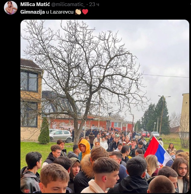 Uz studente i srednjoškolci, protesti i blokade širom Srbije 8 gimnazija3 3