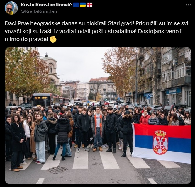 Uz studente i srednjoškolci, protesti i blokade širom Srbije 7 gimnazija3 5