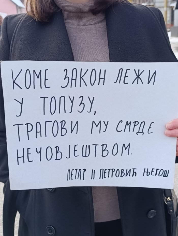 Protest u Guči: Podrška učenicima i studentima (FOTO, VIDEO) 3 guca 1