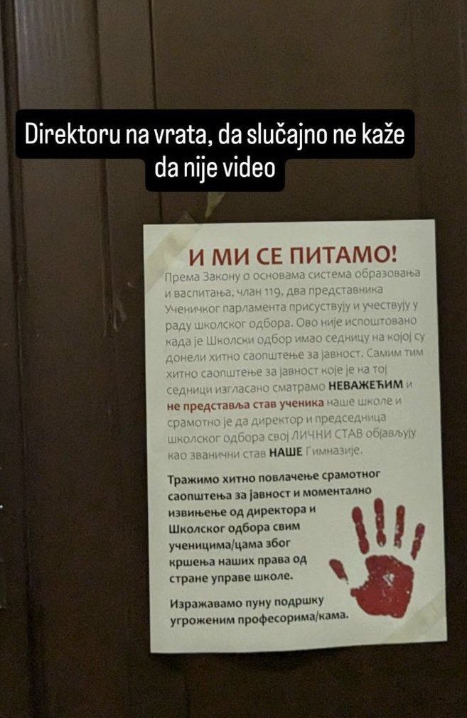 Oni ne staju: Učenici Gimnazije u Novom Sadu održali javni čas 3 novi sad1