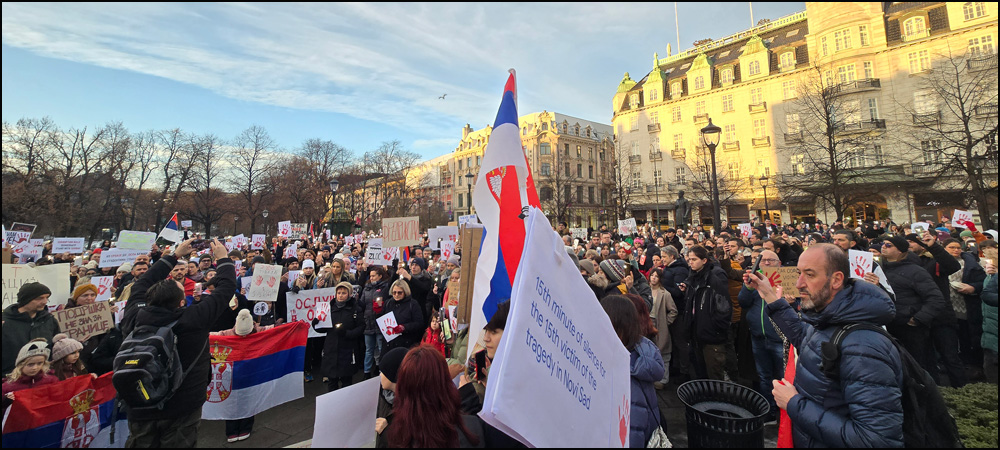 U Oslu održan skup podrške studentima u Srbiji 9 Oslo 1