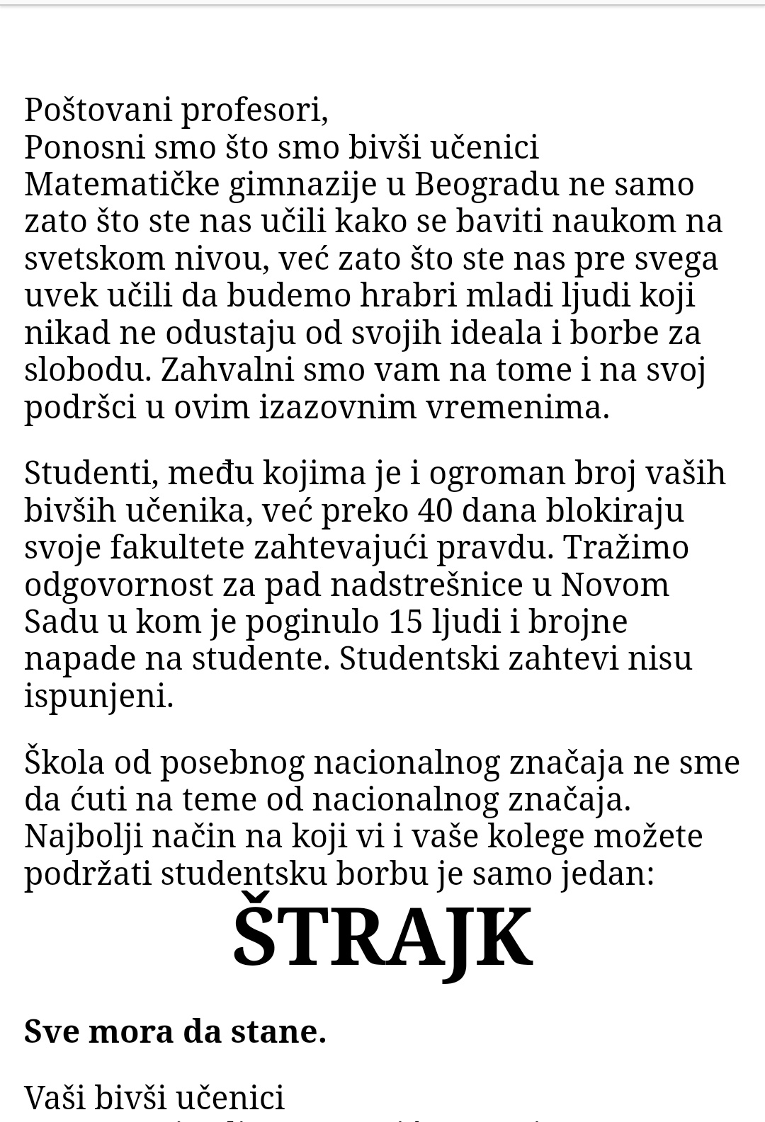 Škole ignorišu stav sindikata, donose odluku o štrajku 2 gimnazija