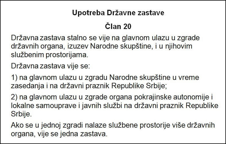 upotreba zastave