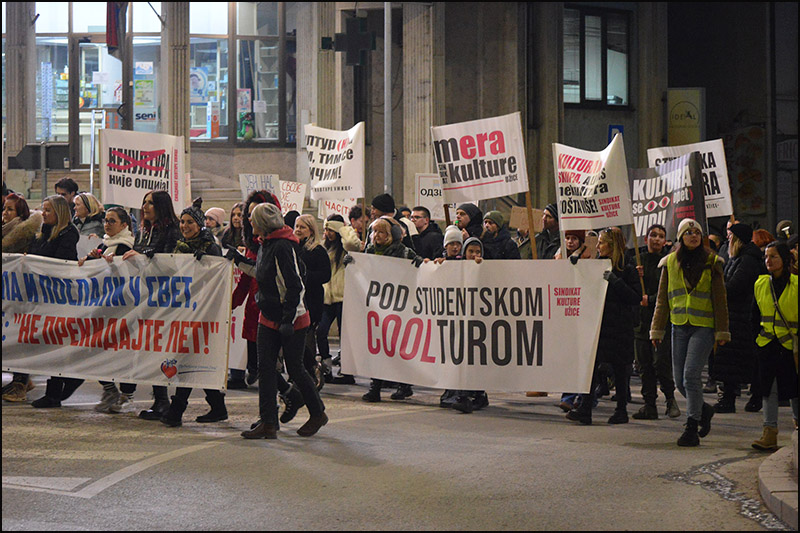 Užice sutra dočekuje studente koji se vraćaju sa niškog protesta 2 Protest u Uzicu Foto Nenad Kovacevic