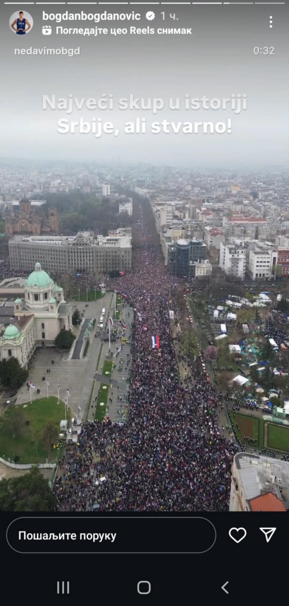 Poznati sportisti oduševljeni protestom, oglasio se i Novak Đoković 3 bogdan