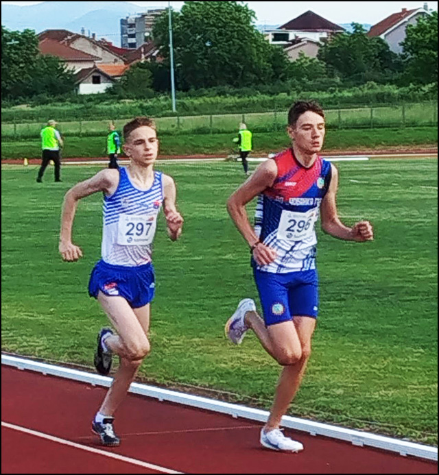 Uspesi mladih užičkih atletičara na Prvenstu centralne Srbije 1 Marko Jaksic i Mihailo Micevic Foto AK Uzice
