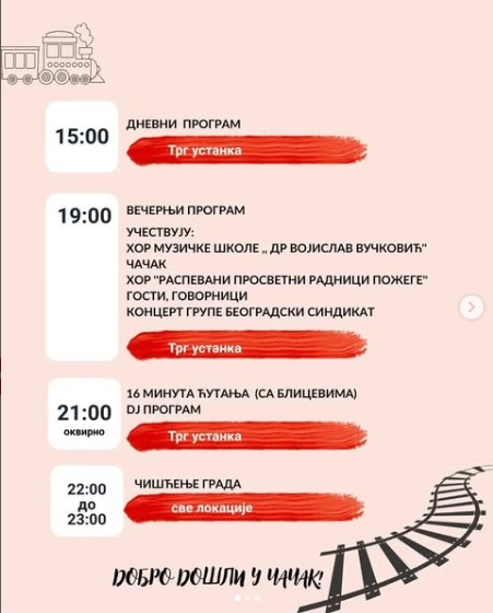 cacak protest