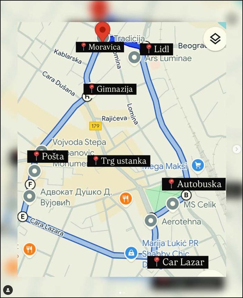 SEOS i nekoliko udruženja iz okoline Čačka kuvaju za studente 2 mapa protesta instagram1
