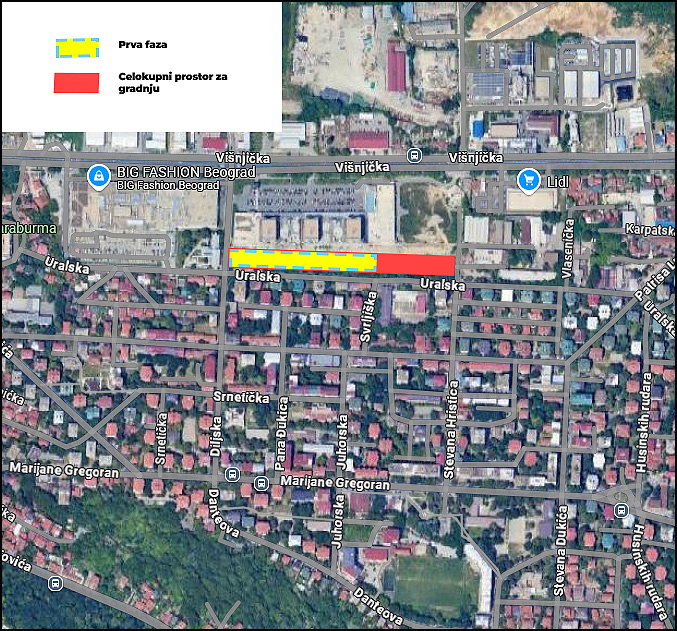 Protest građana Karaburme 1 BIG mapa s legendom