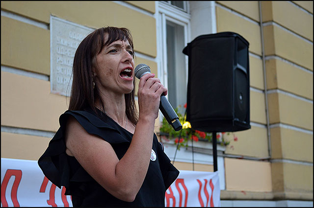 Protest u Užicu: Nemamo kud, moramo da se borimo za slobodu 6 Marija Vulovic Foto Nenad Kovacevic