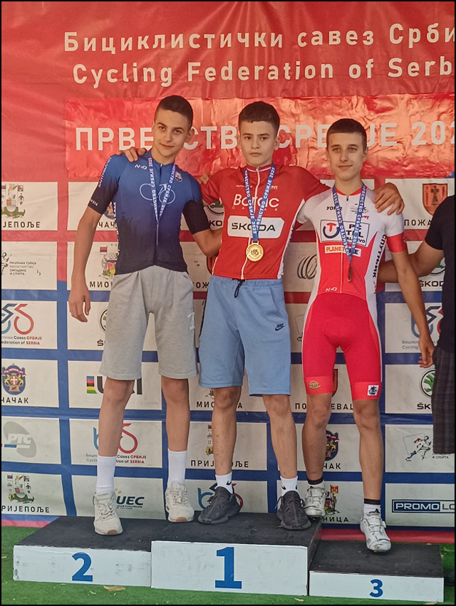 Nikola Baralic U15 Prvak Srbije u voznji na hronometar za 2025