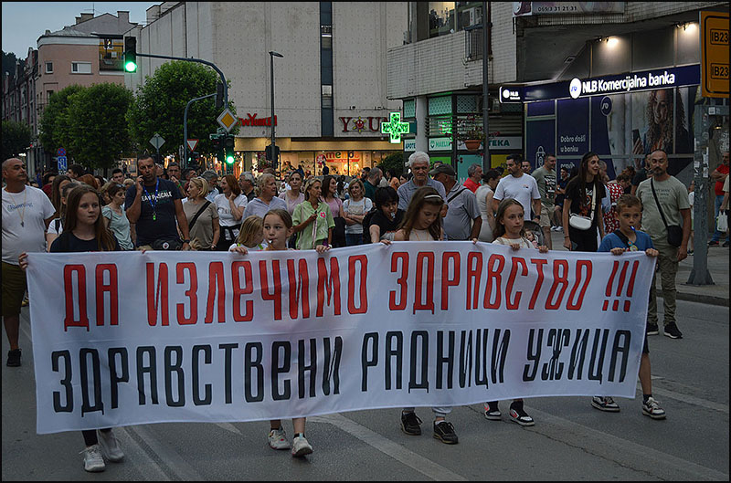 Protest u Užicu: Nemamo kud, moramo da se borimo za slobodu 10 Protest Foto Nenad Kovacevic 3