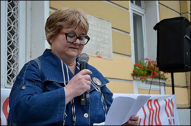 Protest u Užicu: Nemamo kud, moramo da se borimo za slobodu 2 Snezana Damjanovic Foto Nenad Kovacevic