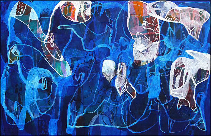 Nije lose biti tihm akril na platnu 150x230 cm