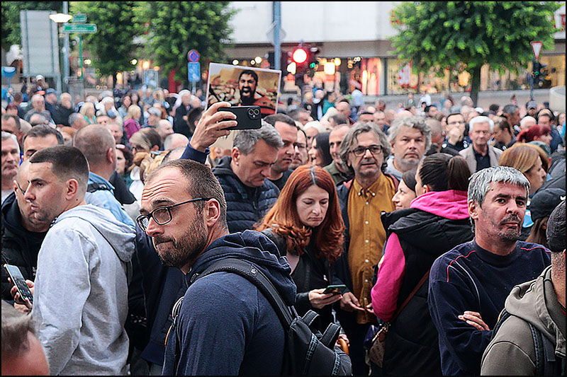 Protest ispred uzicke skupstine Foto Privatna arhiva