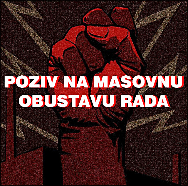 poziv na masovnu obustavu rada