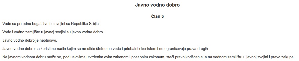zakon vode