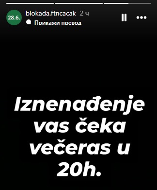 Srbija se umiriti ne može: I večeras protesti širom Srbije, u Čačku od 20 časova 1 portets