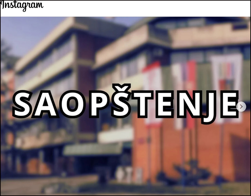saopstenje 1