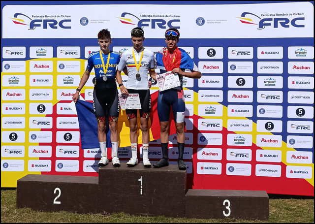 Veliki uspeh srpskog biciklizma 1 Joakim Klacar na trecem stepeniku podijuma u Rumuniji Foto BSS