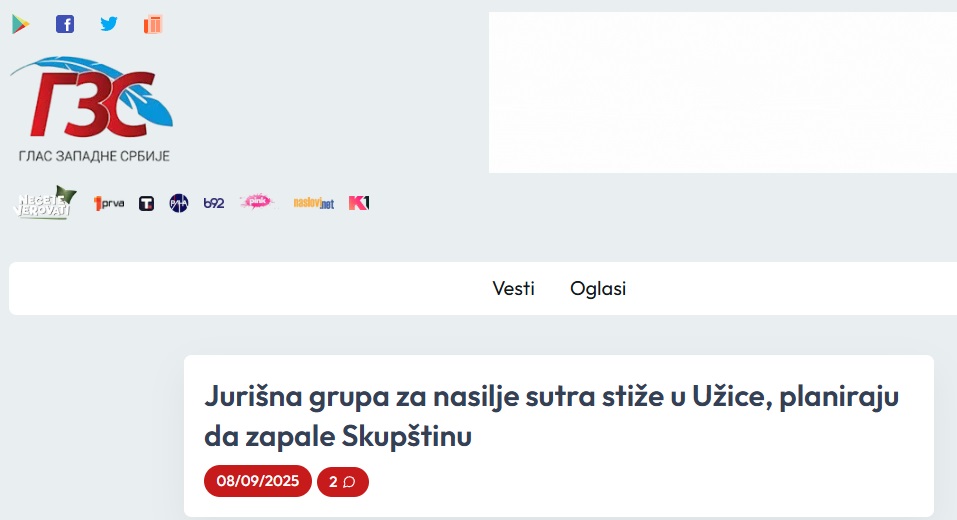 Užički odbornici traže obustavu finanisranja GZS: Pljuvačka propaganda koja širi mržnju 3 gzs budak