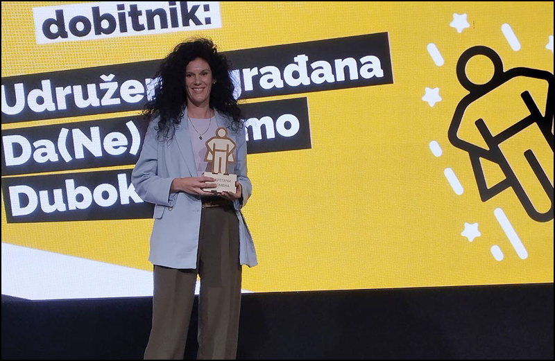 Udruženju „Da (ne) dišemo Duboko“ priznanje „Pokretač promena“ 3 Dodela nagrade Foto Da ne disemo Duboko