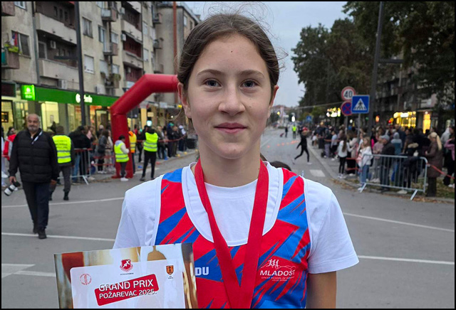 Mladi užički atletičari osvojili pet medalja u Požarevcu 5 Elena Hadzic Foto AK Mladost Uzice