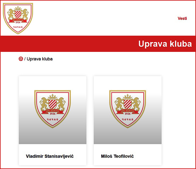 FK Borac Uprava kluba 640