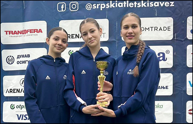 Atletičari užičke Mladosti plasirali se na Evropsko prvenstvo u krosu 2 Starije pionirke Foto AK Mladost